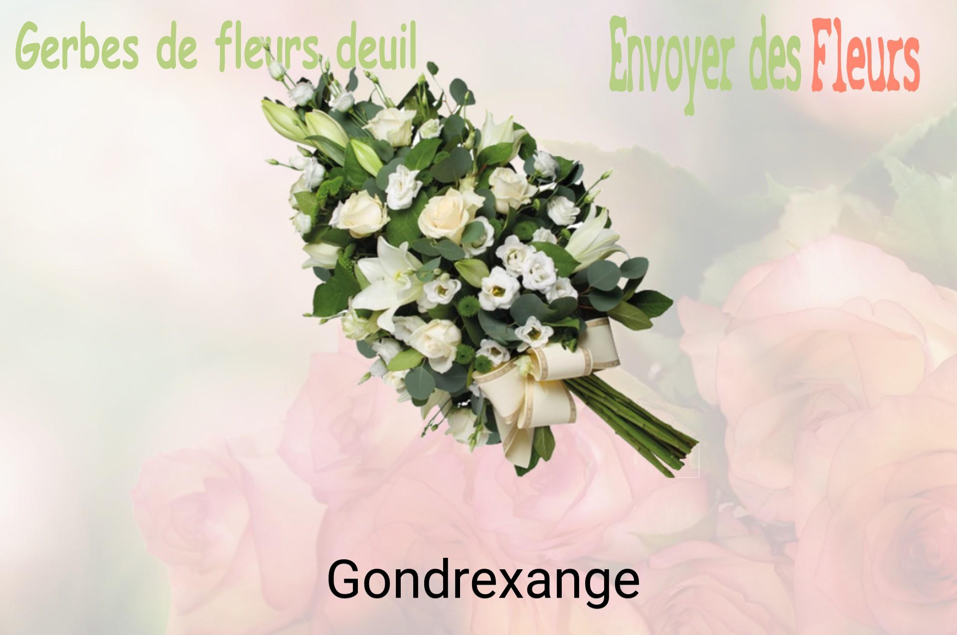 Gerbe de fleurs de deuil livrée à Gondrexange